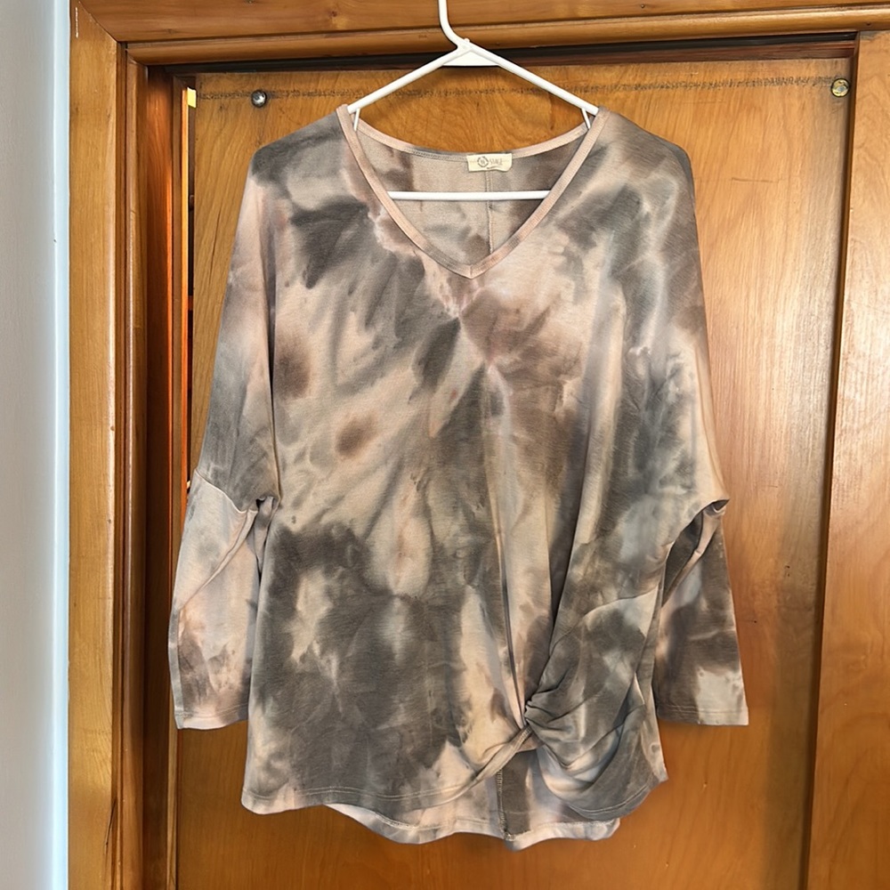 NWOT Be Stage women’s the dye front knot top size M - Picture 2 of 5